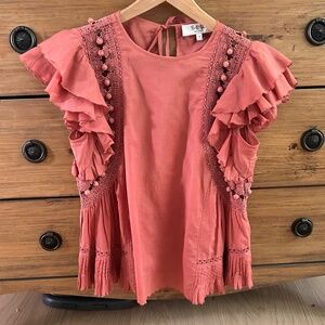 Sea New York Khloe Pom Pom Blouse